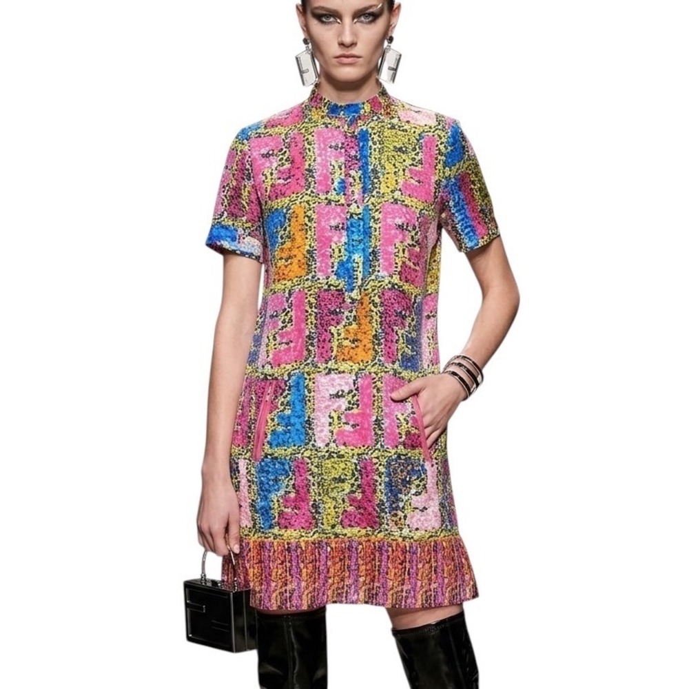 Acne Studios 100% Silk Short Sleeve Mini Dress Medium